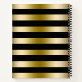 Carnet Or Métallurgique Et Bande Noire (Dos)