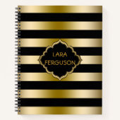 Carnet Or Métallurgique Et Bande Noire (Devant)