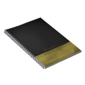 Carnet Or Moderne Mat Or Séquence Chic Élégant (Côté Droit)