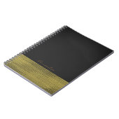 Carnet Or Moderne Mat Or Séquence Chic Élégant (Côté gauche)