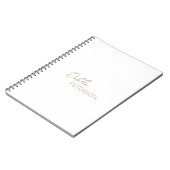 Carnet Or Moderne Minimaliste (Côté gauche)