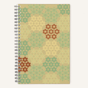 Carnet Or Motif floral (Asanoha)