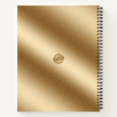 Carnet Or noir tendance (Dos)