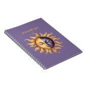 Carnet Or Purpule Brille Soleil (Côté Droit)