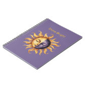 Carnet Or Purpule Brille Soleil (Côté gauche)
