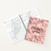 Carnet Or rose (Intérieur)