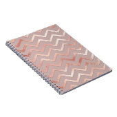 Carnet or rose : élégant motif vintage. (Côté Droit)