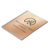 Carnet Or Rose | Immobilier couleur rouge (Côté gauche)