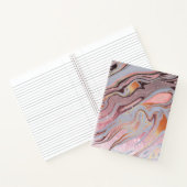 Carnet Or rose pailleté et marbre (Intérieur)