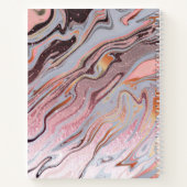 Carnet Or rose pailleté et marbre (Dos)
