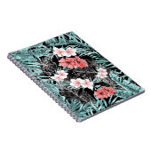 Carnet Or rose tropical botanique paradis insulaire chic (Côté Droit)
