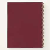 Carnet Or rouge moderne avec logo d'entreprise (Dos)