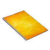 Carnet Orange abstrait aquarelle macro texture fond (Côté Droit)