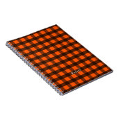 Carnet Orange and Black Checker (Côté Droit)