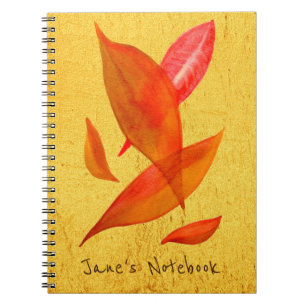 Carnet Orange Automne automne feuille saisonnière art