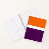 Carnet Orange blanc violet couleur pâle Conception des bl (Intérieur)