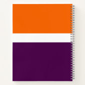 Carnet Orange blanc violet couleur pâle Conception des bl (Dos)