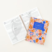 Carnet Orange Blue Monogram Fruits Légumes Recettes (Intérieur)