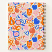 Carnet Orange Blue Monogram Fruits Légumes Recettes (Dos)