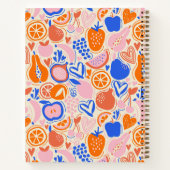 Carnet Orange Blue Monogram Fruits Légumes Recettes (Dos)