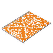 Carnet Orange Bold Mod Damask (Côté gauche)