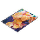 Carnet Orange Canna Lily Floral (Côté gauche)