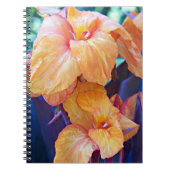 Carnet Orange Canna Lily Floral (Devant)