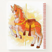 Carnet Orange Carousel Horse (Dos)
