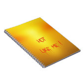 Carnet Orange Chaud. (Côté Droit)