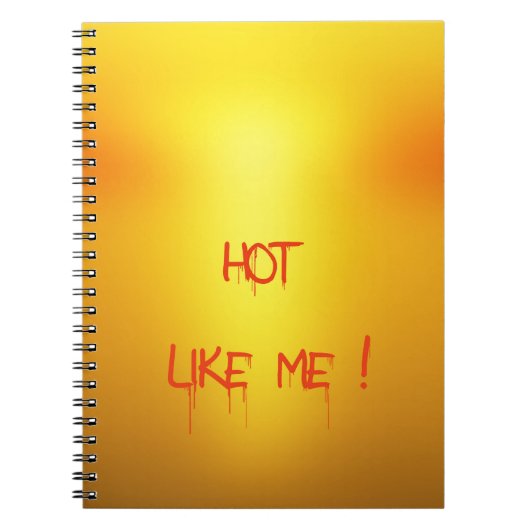 Carnet Orange Chaud. (Devant)