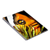 Carnet Orange Clown Poisson aquarelle peinture d'art orig (Côté Droit)