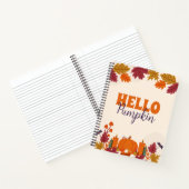 Carnet Orange Cute Automne Harvest Citrouille Patch (Intérieur)