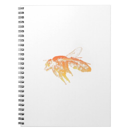 Carnet Orange d'abeille (Devant)