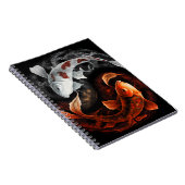 Carnet Orange Et Blanc Lucky Koi Poisson Japon Art (Côté Droit)