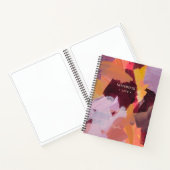 Carnet Orange et pourpre | Art Abstrait moderne personnal (Intérieur)