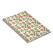 CARNET ORANGE FLEURS (Côté Droit)