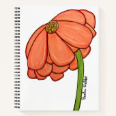 Carnet Orange Flower Notebook (Devant)