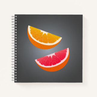 Carnet Orange & Grapefruit Citrus Spiral Notebook