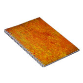 Carnet Orange jaune grunge fond abstrait, art, backgr (Côté Droit)
