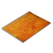 Carnet Orange jaune grunge fond abstrait, art, backgr (Côté gauche)