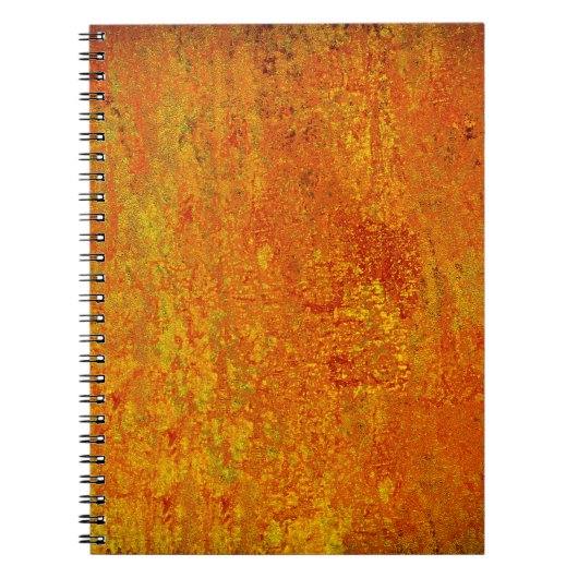 Carnet Orange jaune grunge fond abstrait, art, backgr (Devant)