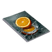 Carnet orange juteuse positive pour l'humeur vitaminée (Côté Droit)