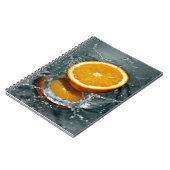 Carnet orange juteuse positive pour l'humeur vitaminée (Côté gauche)