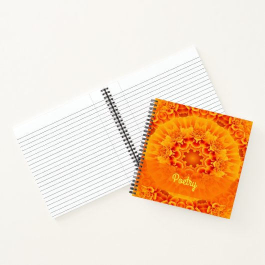 Carnet Orange Marigold Mandala (Intérieur)