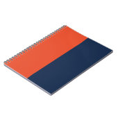 Carnet Orange & Marine Blue CUSTOM (Côté gauche)
