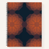 Carnet Orange, moderne et géométrique abstraction des fle (Devant)
