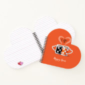 Carnet Orange + Noir Couleur Café Design Moderne (Intérieur)