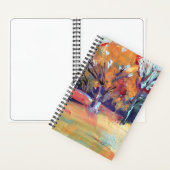 Carnet Orange Oak Tree Abstract Landscape (À l'intérieur)