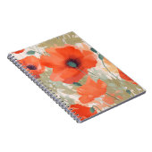 Carnet Orange Poppy Meadow (Côté Droit)