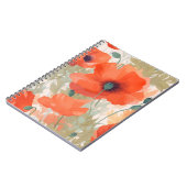 Carnet Orange Poppy Meadow (Côté gauche)